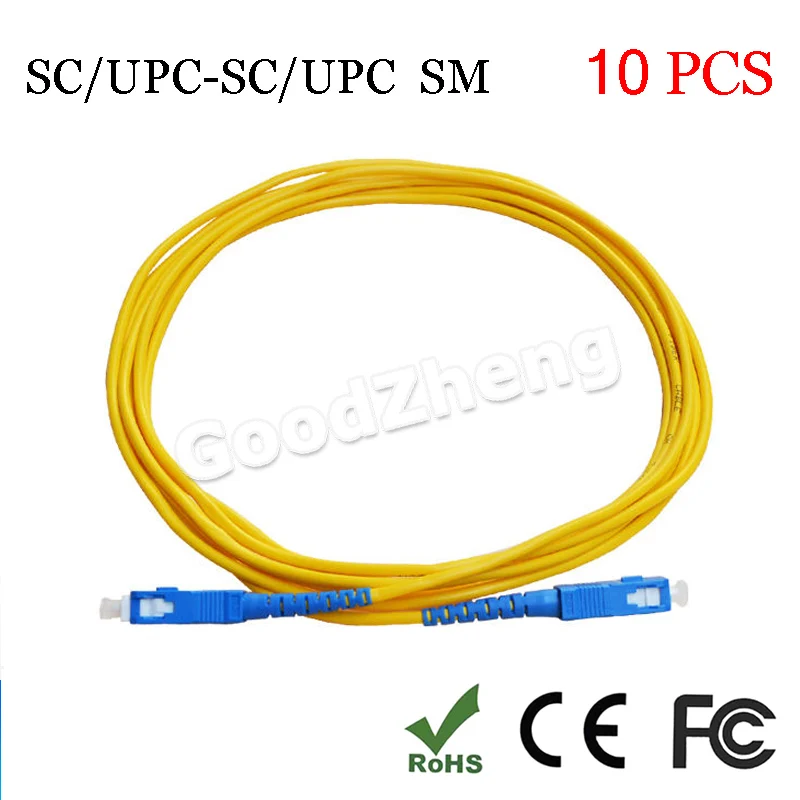 10 шт./лот SC/UPC К SC/UPC Волоконно-оптический соединительный шнур соединительный кабель, SM, simplex, 9/125, 3 метра SC UPC
10 шт./лот SC/UPC К SC/UPC Волоконно-оптический соединительный шнур соединительный кабель, SM, simplex, 9/125, 3 метра SC UPC