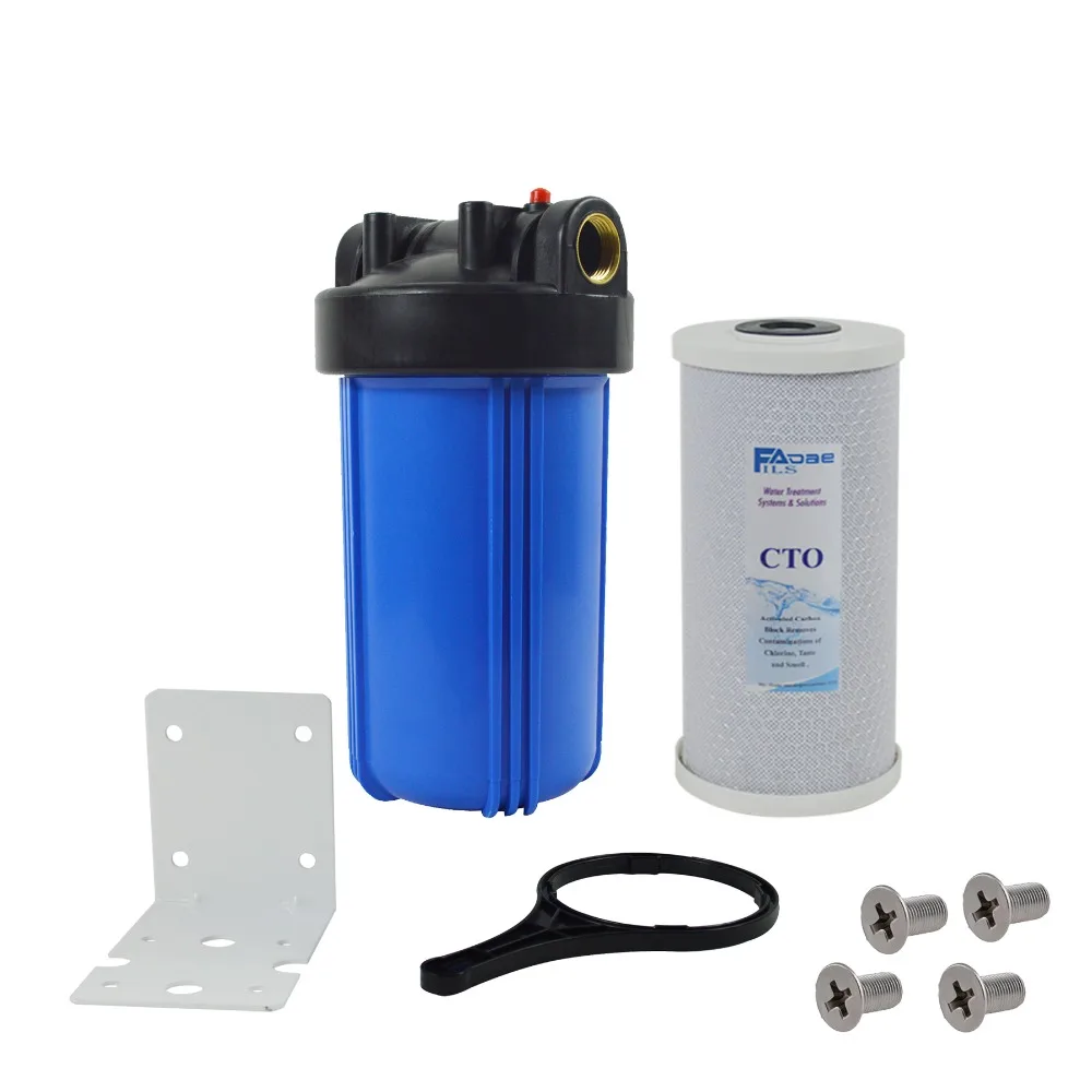 1-Stage Whole House Water Filtration system with 10-Inch Carbon Block Filter,Mounting bracket ,Screw&Wrench ,1" inlets&outlets
1-Stage Whole House Water Filtration system with 10-Inch Carbon Block Filter,Mounting bracket ,Screw&Wrench ,1" inlets&outlets