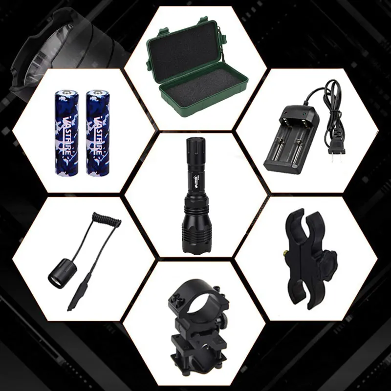 Gun Light 3 in 1 L2 White/T6 Green/XPE Red Tactical hunting Flashlight+Picatinny Rifle Scope Airsoft Mount+Switch+18650+Charger
Gun Light 3 in 1 L2 White/T6 Green/XPE Red Tactical hunting Flashlight+Picatinny Rifle Scope Airsoft Mount+Switch+18650+Charger