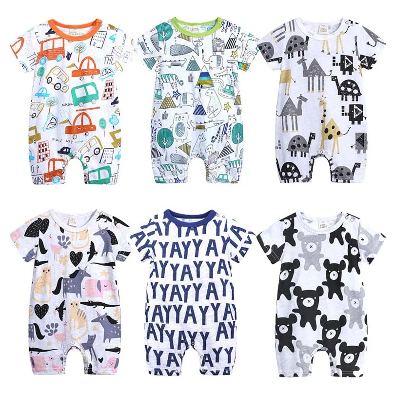 2020 New Baby Onesies Summer Cotton Romper Boys Girls Cartoon Print Kids Clothes Knitted Short-Sleeved Jumpsuit Outfits
2020 New Baby Onesies Summer Cotton Romper Boys Girls Cartoon Print Kids Clothes Knitted Short-Sleeved Jumpsuit Outfits