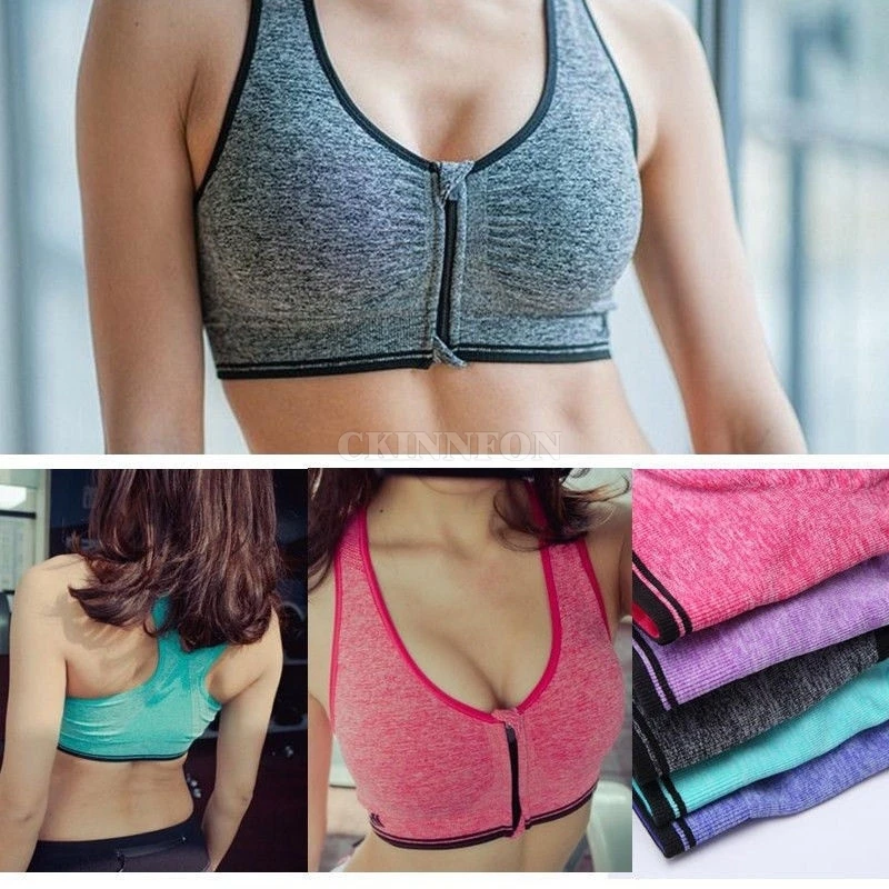 100Pcs/Lot New Women Ladies Zipper Sport Bra Running Gym Yoga Padded Fitness Tank Tops
100Pcs/Lot New Women Ladies Zipper Sport Bra Running Gym Yoga Padded Fitness Tank Tops