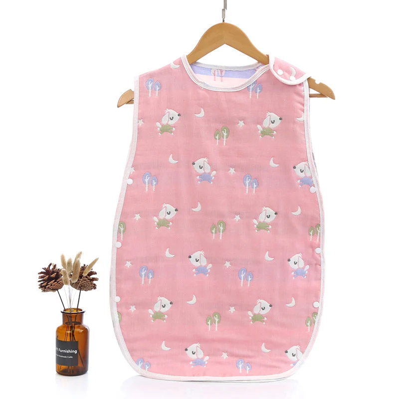 

Детский спальный мешок, 6-слойный хлопковый марлевый жилет, переносные одеяла, дышащая детская Сливочная сумка AN88