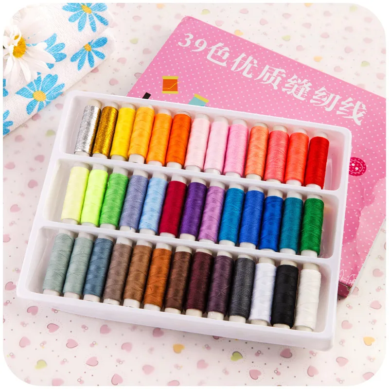 Mixed Colors Polyester All Purpose Sewing Threads Cones Set 39 Spools /set Thread for Hand Machine House Sewing For quilting set
Mixed Colors Polyester All Purpose Sewing Threads Cones Set 39 Spools /set Thread for Hand Machine House Sewing For quilting set