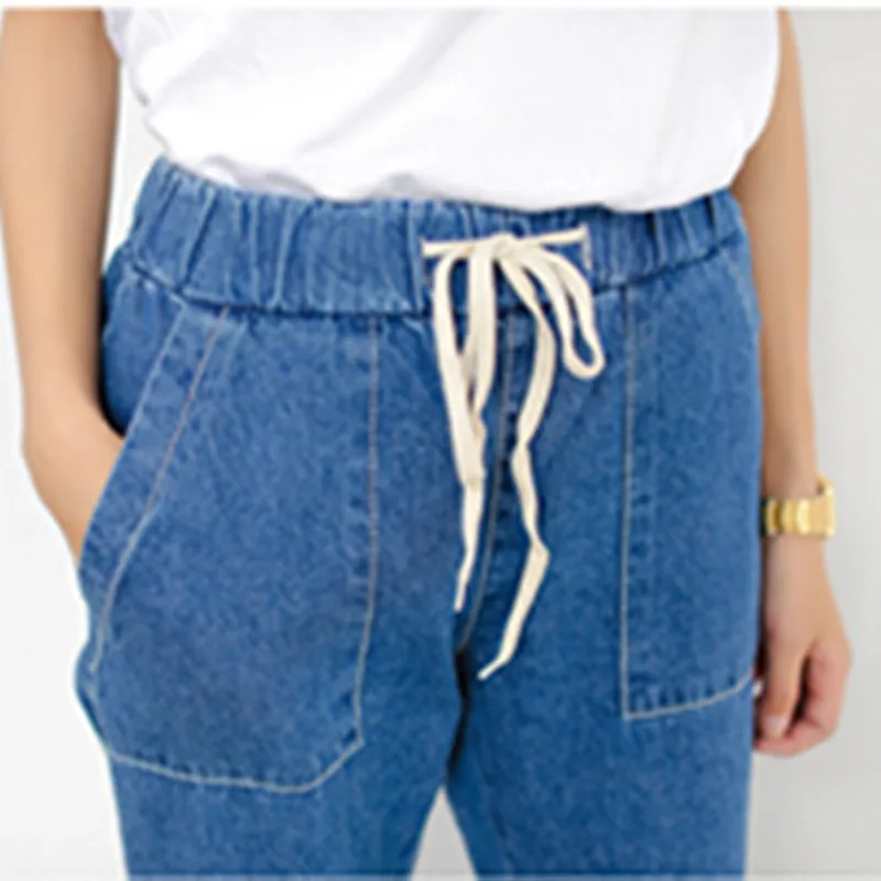 2018 Spring New Blue Straight Denim Pants Women Casual Elastic Mid Waist Jeans Womens Ankle Length Pants Loose Cowboy Pants
2018 Spring New Blue Straight Denim Pants Women Casual Elastic Mid Waist Jeans Womens Ankle Length Pants Loose Cowboy Pants