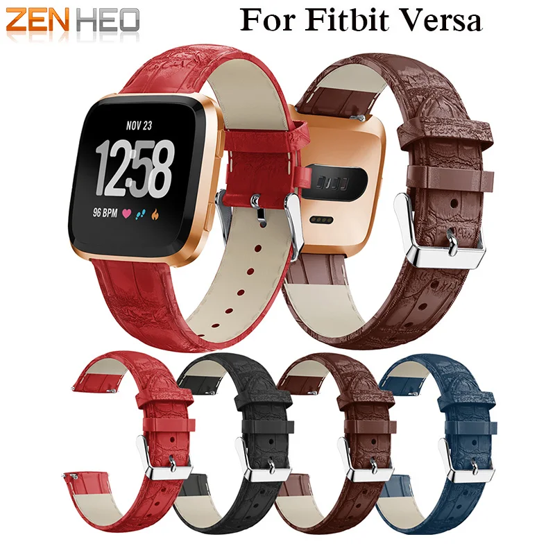Ремешок ZENHEO из натуральной кожи с крокодиловым узором для наручных часов Fitbit Versa
Ремешок ZENHEO из натуральной кожи с крокодиловым узором для наручных часов Fitbit Versa