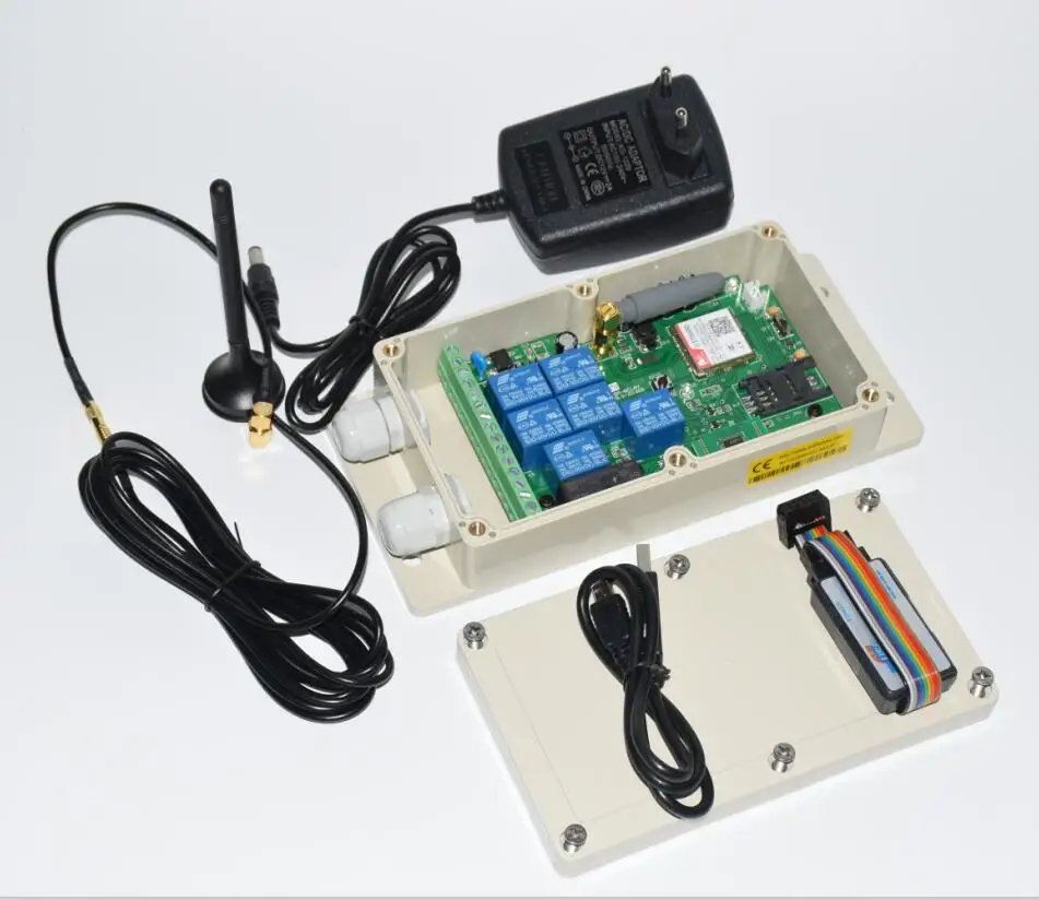 7 relays GSM controller SMS remote Control box ( Seven channel Relay output ) gate door opener switch 2G | Безопасность и защита