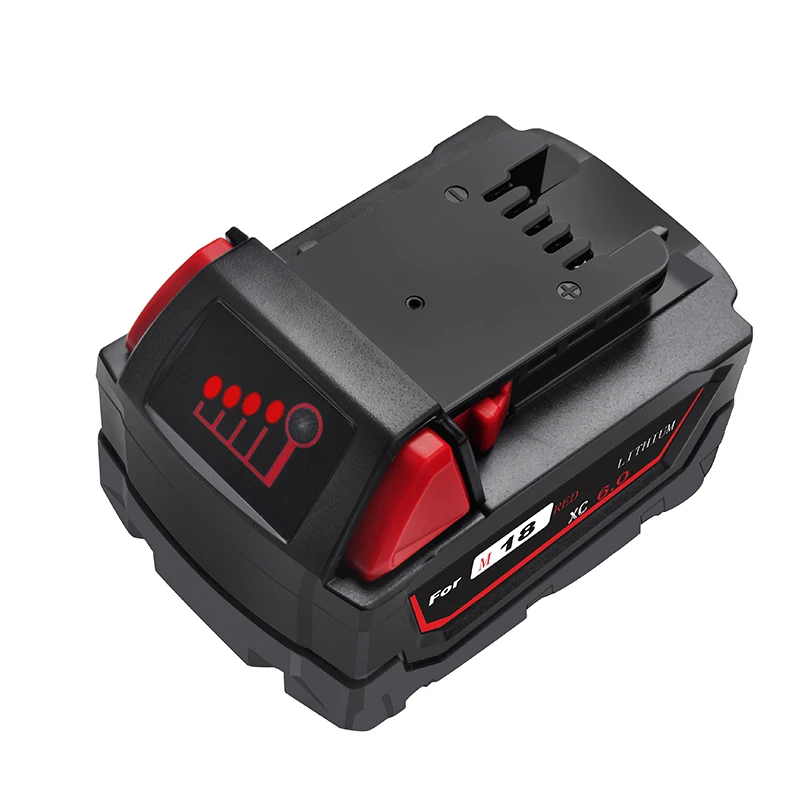 Batcool 6000 мАч 18В батарея для электроинструмента Milwaukee M18 48 11 1815 1850 2604 22 20 2708 2607