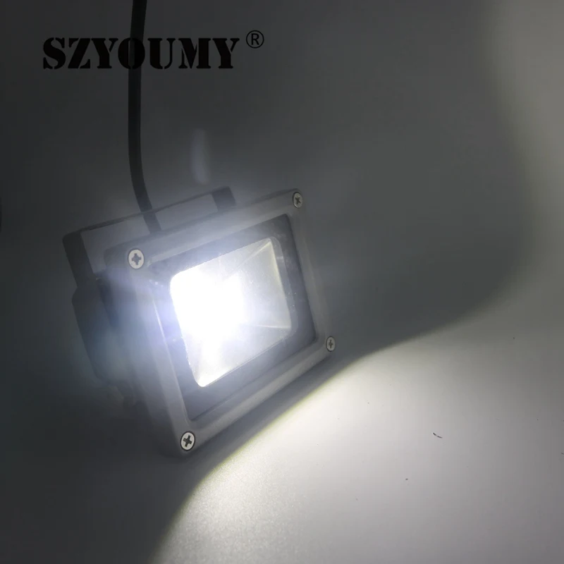 

SZYOUMY Waterproof LED Flood Light 10W 20W 30W 50W 70W 100W Outdoor Floodlight 85-265V Warm White White Projector Landscape Lamp