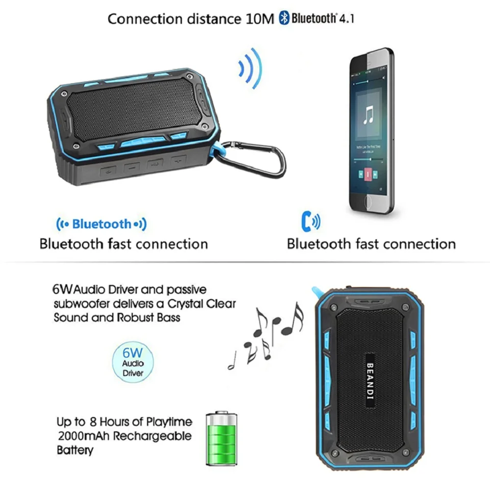 Fully sealed waterproof dustproof IP67 portable handbluetooth speaker outdoor sports FM radio mobile phone computer speaker
Fully sealed waterproof dustproof IP67 portable handbluetooth speaker outdoor sports FM radio mobile phone computer speaker