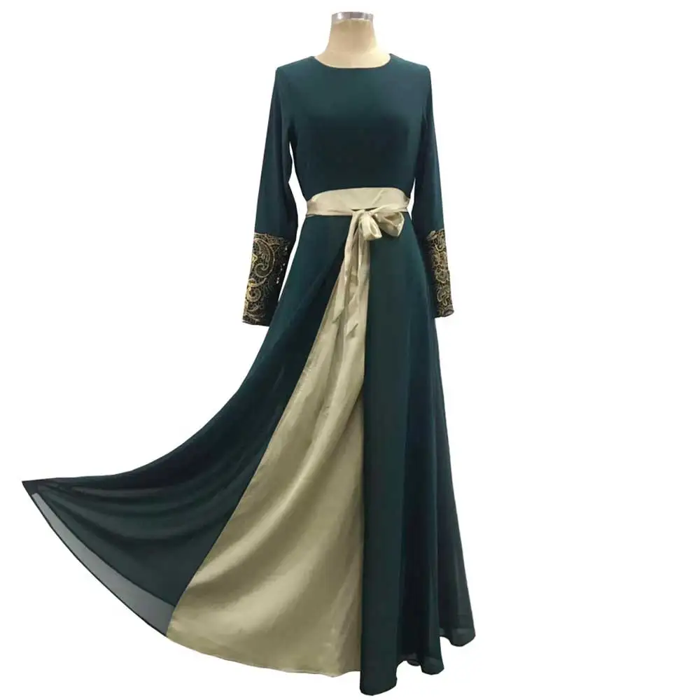 New Chiffon Black Embroidery Maxi Dress lace design Women Muslim Abaya Dubai Arabic ramadan Islamic Robe full Sleeve VKDR1444
New Chiffon Black Embroidery Maxi Dress lace design Women Muslim Abaya Dubai Arabic ramadan Islamic Robe full Sleeve VKDR1444