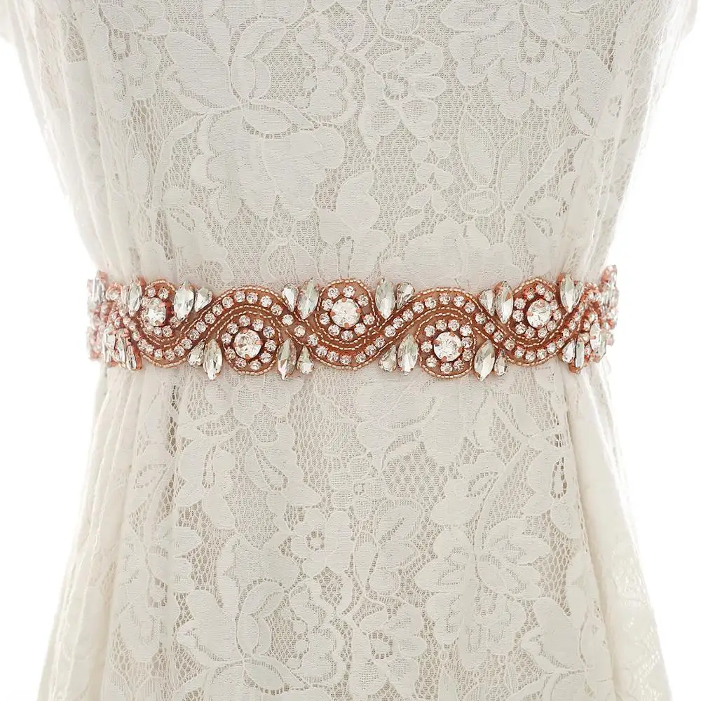 Pearls Wedding Belt Simple Crystal Bridal Sash Rose Gold Rhinestones Bridal Belt For Wedding Evening Dresses J121RG
Pearls Wedding Belt Simple Crystal Bridal Sash Rose Gold Rhinestones Bridal Belt For Wedding Evening Dresses J121RG