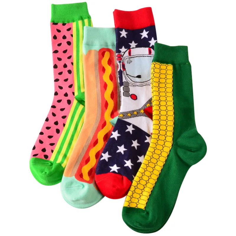 12pcs=6pairs Men Long Socks Watermelon Astronaut Hot Dog Cute Funny Happy Hit Color Men's Sock Male Meias Cotton Calcetines Sox
12pcs=6pairs Men Long Socks Watermelon Astronaut Hot Dog Cute Funny Happy Hit Color Men's Sock Male Meias Cotton Calcetines Sox