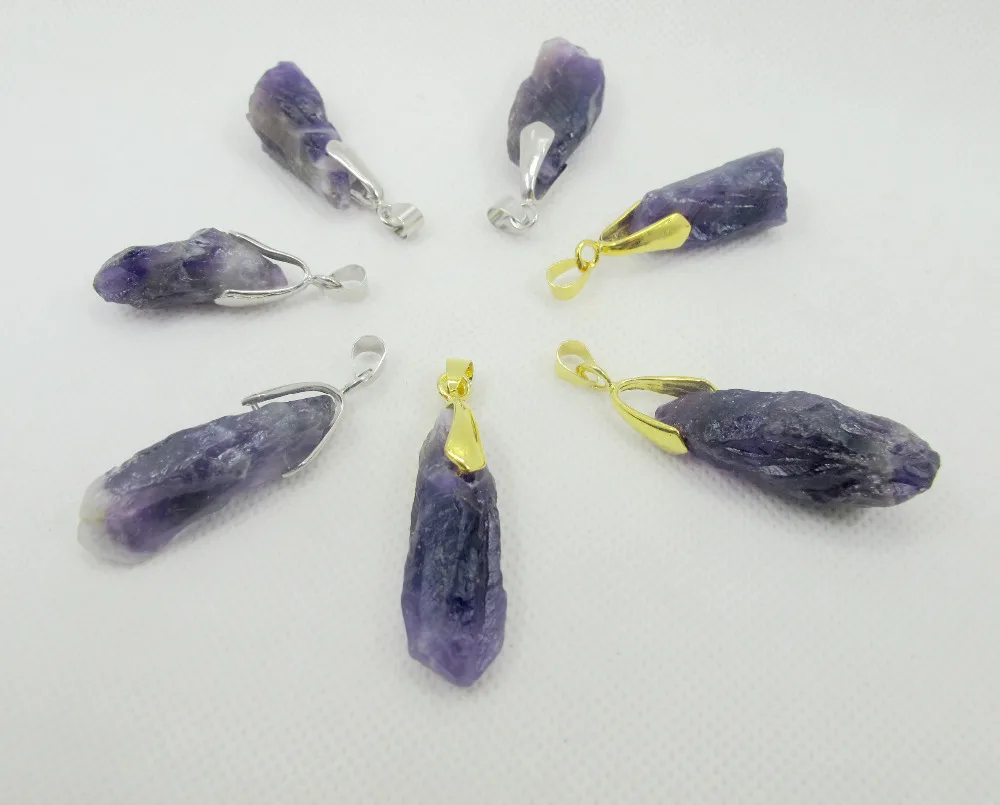 Natural Amethyst Quartz Rough Point Necklace Bead Pednat 10pcs/lot Gem Stone Point Pendant fit necklace
Natural Amethyst Quartz Rough Point Necklace Bead Pednat 10pcs/lot Gem Stone Point Pendant fit necklace
