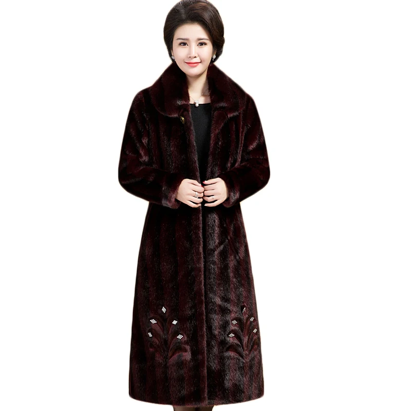 2019 Luxury Fur Coat Long Women Winter Thicken Warm Faux Fur Jacket Women Plus Size Faux Fur Coat Women's High-end Faux Fur Coat
2019 Luxury Fur Coat Long Women Winter Thicken Warm Faux Fur Jacket Women Plus Size Faux Fur Coat Women's High-end Faux Fur Coat