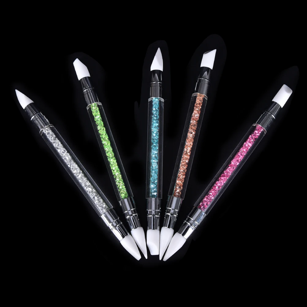 1Pc Rhinestone Crystal Nail Art Brush Pen Silicone Head Carving Emboss Shaping Hollow Sculpture Acrylic Manicure Dotting Tool
1Pc Rhinestone Crystal Nail Art Brush Pen Silicone Head Carving Emboss Shaping Hollow Sculpture Acrylic Manicure Dotting Tool