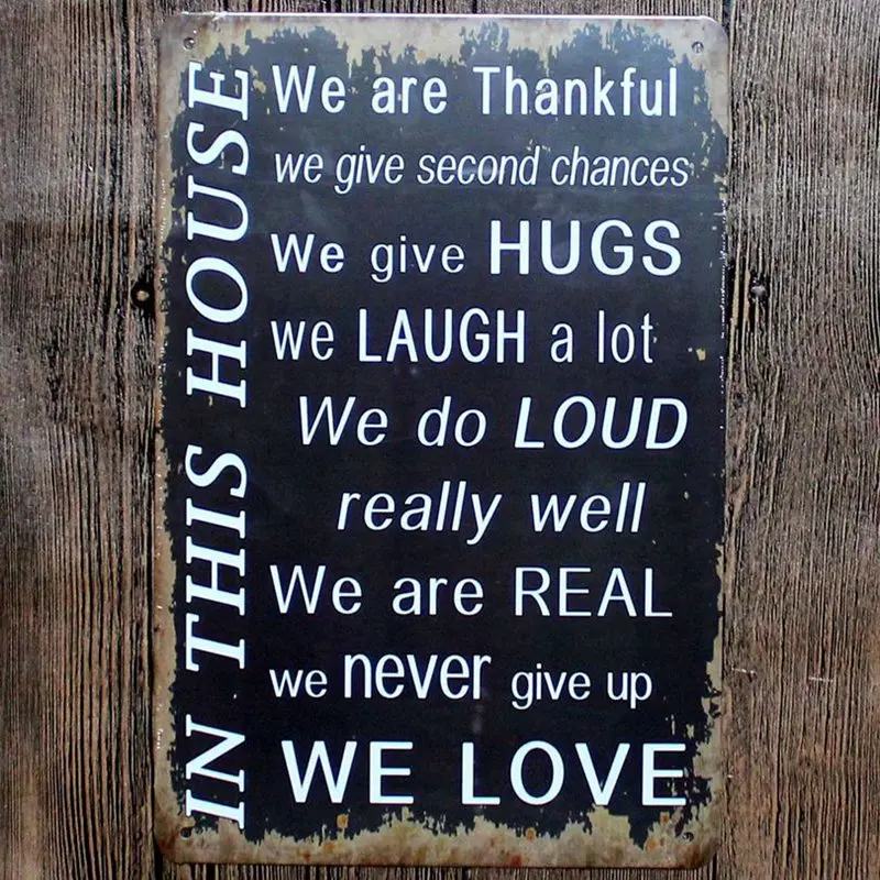In This House We Are Thankful Metal Tin Sign Vintage Plaques Wall Pub Cafe Home Art Party Decoration Metal Poster A-5397
In This House We Are Thankful Metal Tin Sign Vintage Plaques Wall Pub Cafe Home Art Party Decoration Metal Poster A-5397