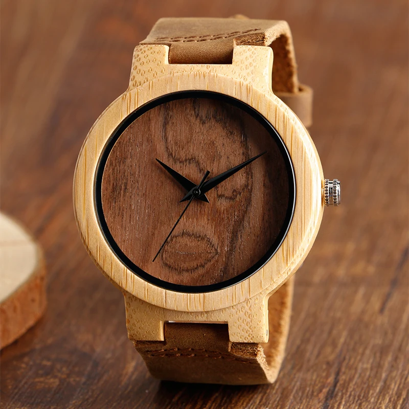Nature Wooden Watches Women Handmade Bamboo Wood Simple Bangle Quartz Watch Casual Wristwatches Modern Genuine Leather Strap
Nature Wooden Watches Women Handmade Bamboo Wood Simple Bangle Quartz Watch Casual Wristwatches Modern Genuine Leather Strap