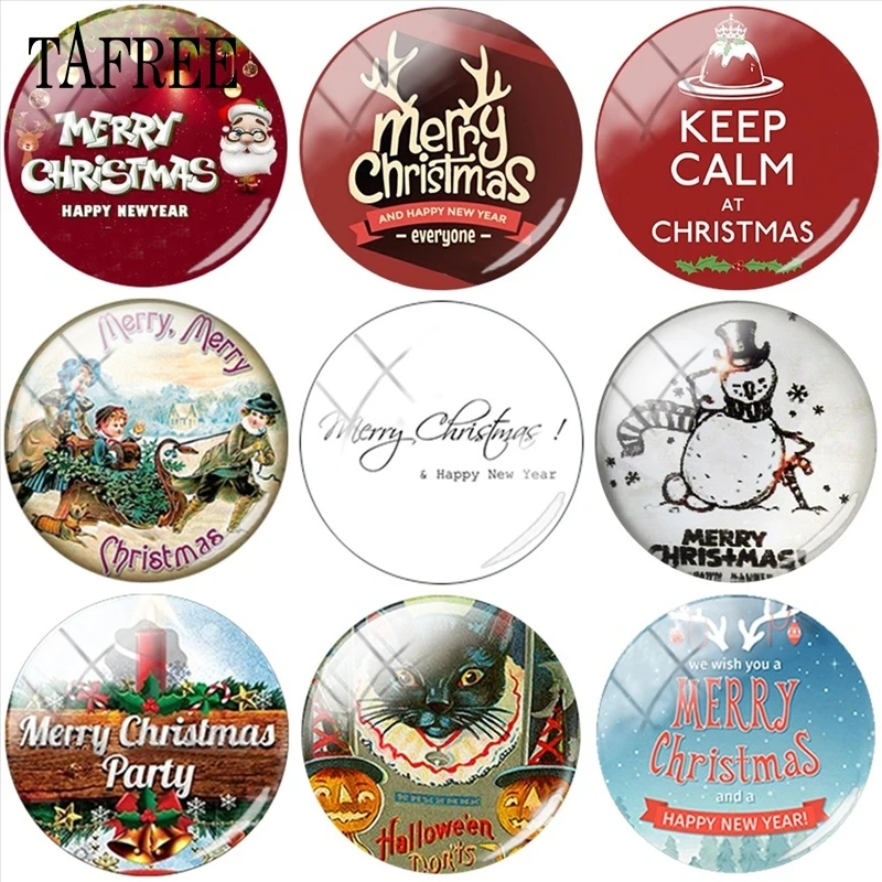 TAFREE Merry Christmas And Happy New Year 25mm DIY Round Photo Glass Cabochon Demo Flat Back Making Findings
TAFREE Merry Christmas And Happy New Year 25mm DIY Round Photo Glass Cabochon Demo Flat Back Making Findings