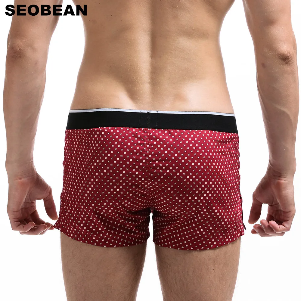 SEOBEAN Brand Sexy Men Underwear Boxer Shorts Mens Boxers Man 100% Cotton Underwear High Quality Home Sleepwear Underpants
SEOBEAN Brand Sexy Men Underwear Boxer Shorts Mens Boxers Man 100% Cotton Underwear High Quality Home Sleepwear Underpants