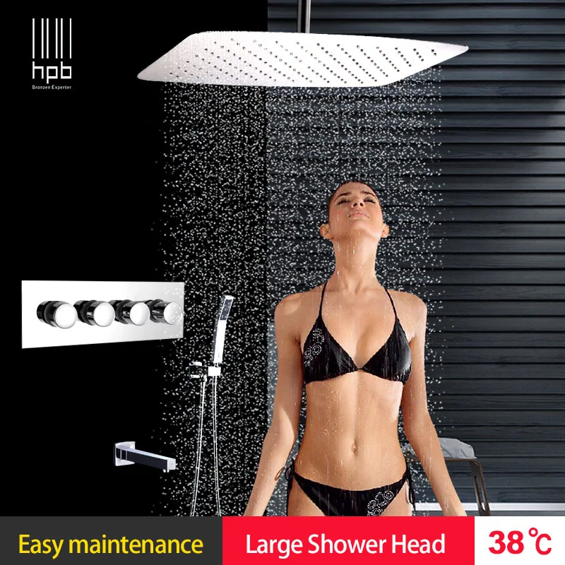 HPB Brass Bathroom Hot And Cold Water Mixer Wall Mounted Bath Shower Set Faucet torneira banheiro Shower Head HP2206d
HPB Brass Bathroom Hot And Cold Water Mixer Wall Mounted Bath Shower Set Faucet torneira banheiro Shower Head HP2206d