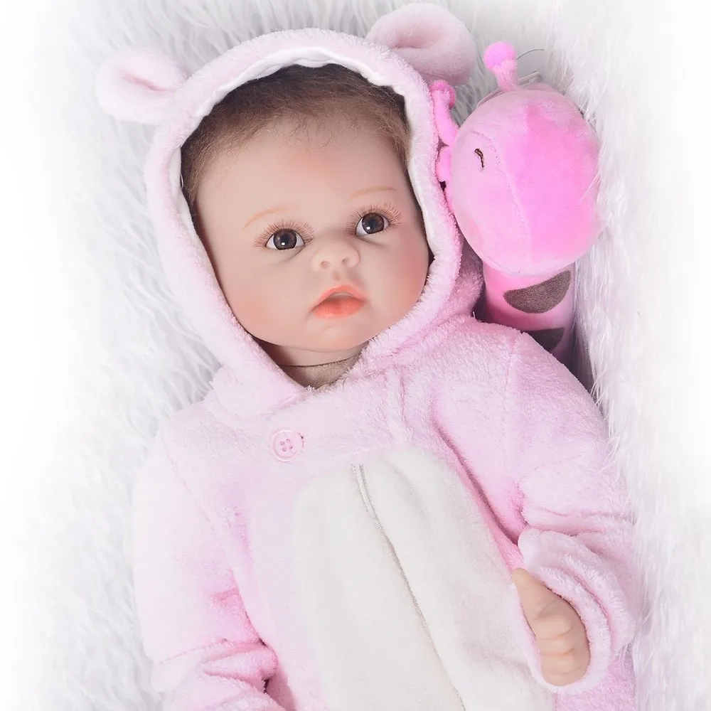 22"55 cm bebe realista reborn doll lifelike girl reborn babies silicone dolls toys for children xmas gift bonecas for kids
22"55 cm bebe realista reborn doll lifelike girl reborn babies silicone dolls toys for children xmas gift bonecas for kids