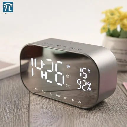 LED Mirror Alarm Clock Digital Snooze Temperature Display Home Decoration Wireless Bluetooth Usb Music Player FM Radio Speaker
LED Mirror Alarm Clock Digital Snooze Temperature Display Home Decoration Wireless Bluetooth Usb Music Player FM Radio Speaker