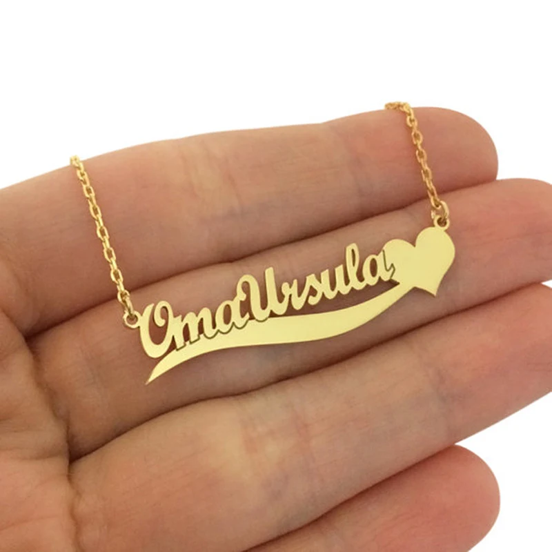 Gold Color Custom Name Necklace Women Men Personalized Jewelry Heart Choker Stainless Steel Chain Collier Best Friend Gift
Gold Color Custom Name Necklace Women Men Personalized Jewelry Heart Choker Stainless Steel Chain Collier Best Friend Gift