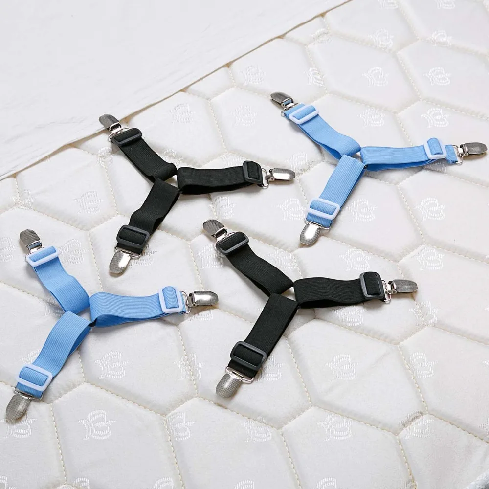 4Pcs Bed Suspender Strap Mattress Fastener Holder Triangle Grippers Sheet Clips Hot New Adjustable Sheet Holder Clips Fixation
4Pcs Bed Suspender Strap Mattress Fastener Holder Triangle Grippers Sheet Clips Hot New Adjustable Sheet Holder Clips Fixation