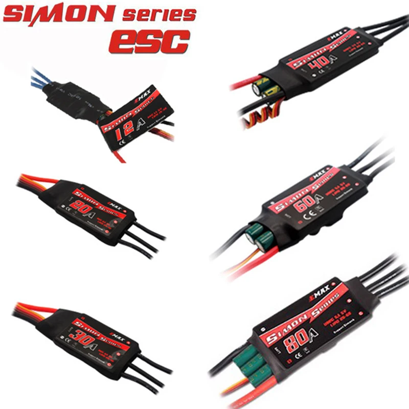 1 шт. EMAX SimonK ESC 6A 12A 20A 30A Simon K BEC контроллер скорости бесщеточный для FPV RC UAV Quadcopter Frame