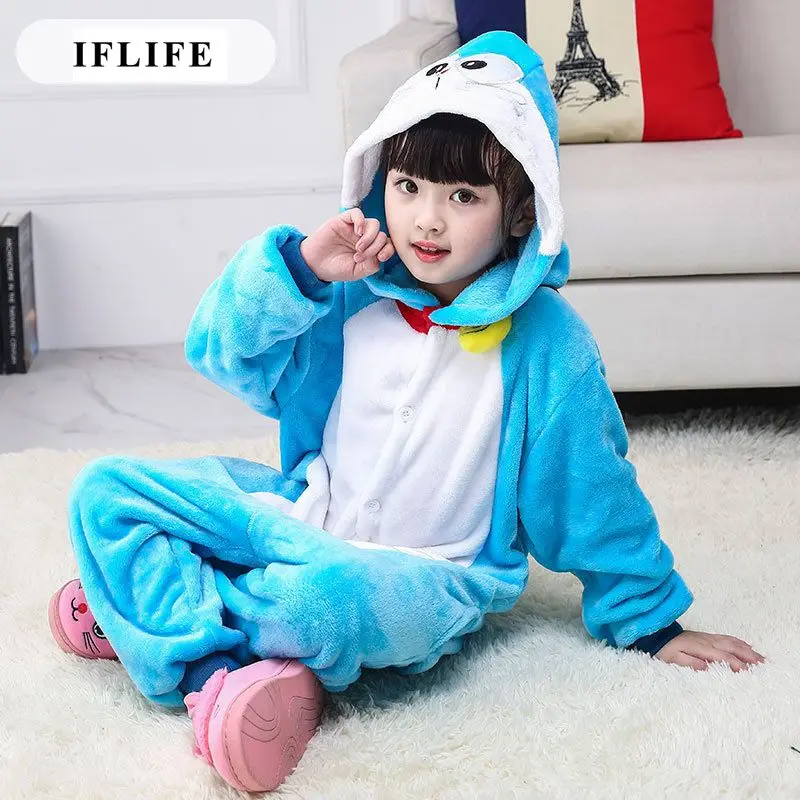 Warm Kids Pajamas Animal Onsies Flannel Children's Sleepwear Doraemon pajamas For Girls Boys Nightgown Cosplay
Warm Kids Pajamas Animal Onsies Flannel Children's Sleepwear Doraemon pajamas For Girls Boys Nightgown Cosplay