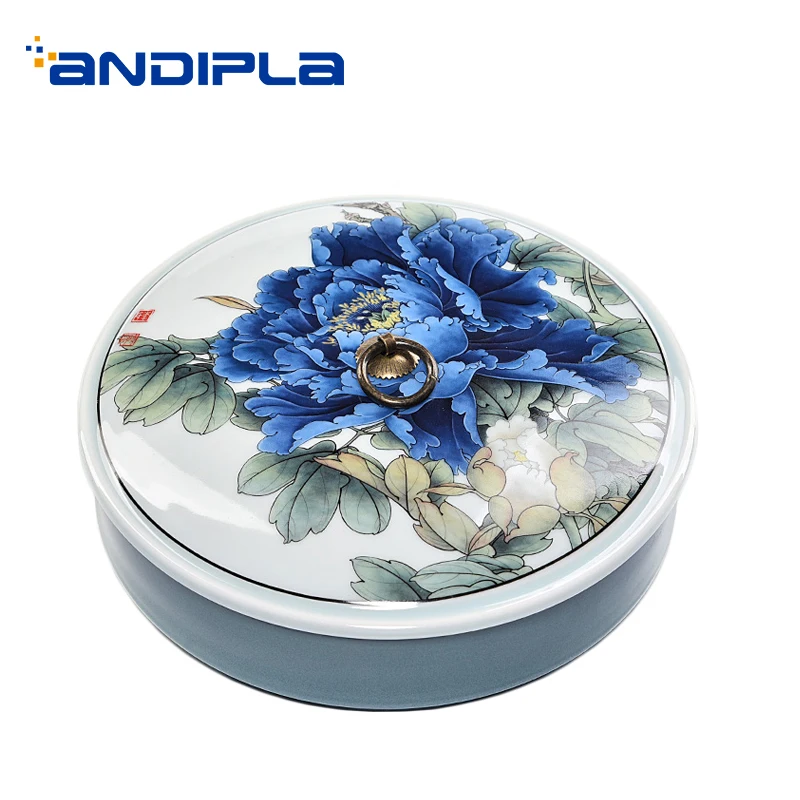 Chinese Style Tea Storage Box Puer Tea Cake Holder Hand Painted Flower Pattern Ceramic Teaware Fruit Pastry Round Plate Decor
Chinese Style Tea Storage Box Puer Tea Cake Holder Hand Painted Flower Pattern Ceramic Teaware Fruit Pastry Round Plate Decor