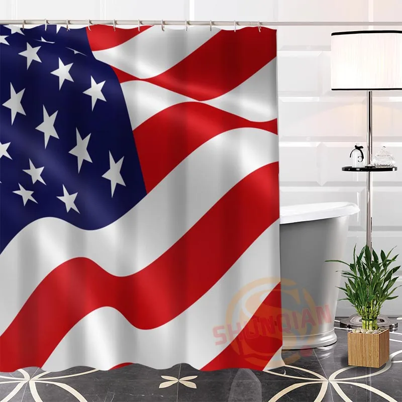 New arrival 100% Polyester Custom Hot Popular Flag@1 Fabric Modern Shower Curtain bathroom With Hooks H0223-53
New arrival 100% Polyester Custom Hot Popular Flag@1 Fabric Modern Shower Curtain bathroom With Hooks H0223-53