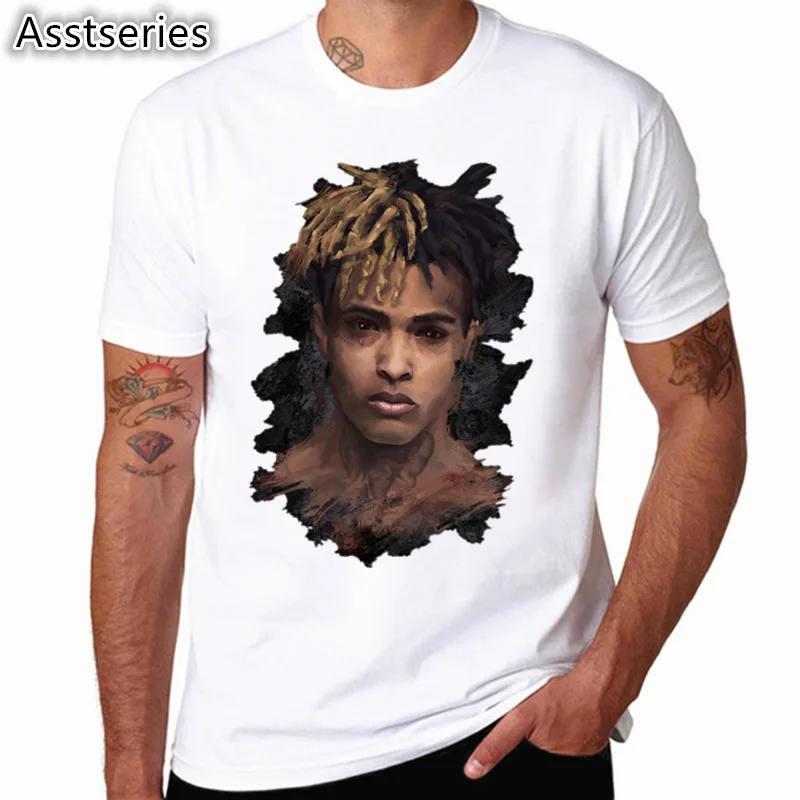 Футболка Xxxtentacion R.I.P с персонажами повседневная мужская и женская футболка