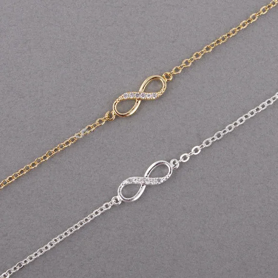 Fashion "8" Infinite bracelets for women gift wholesale Lobster Clasp Link Chain
Fashion "8" Infinite bracelets for women gift wholesale Lobster Clasp Link Chain