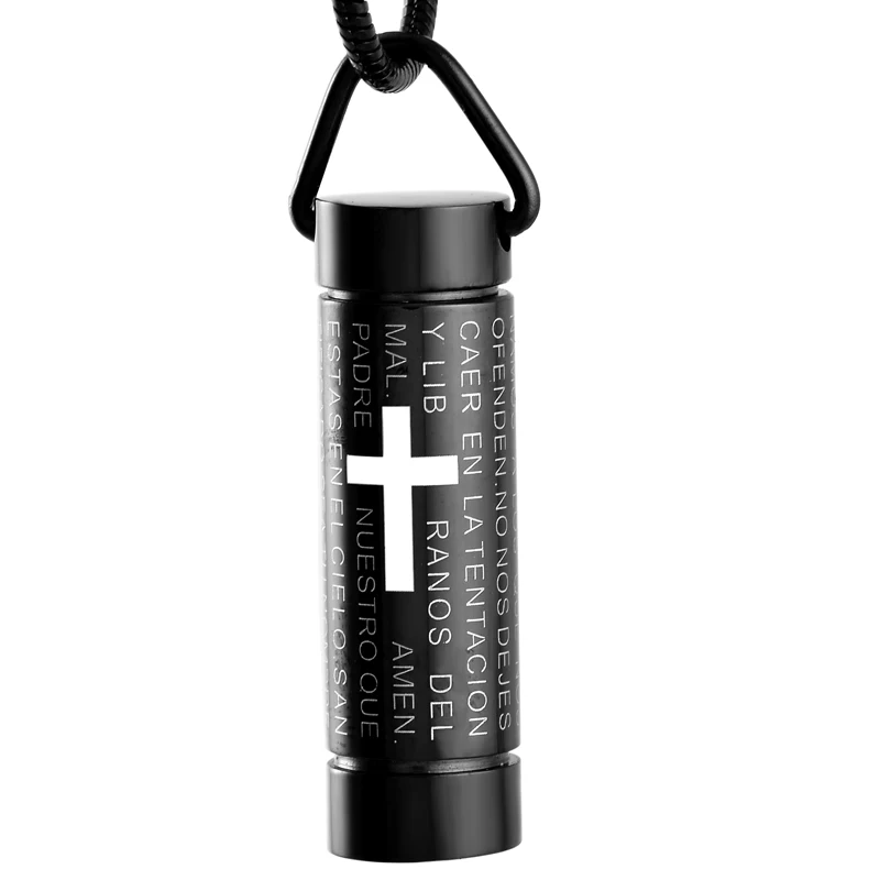 Urn Necklace for Ashes Black Stainless Steel Cylinder Cremation Jewelry Pendant Necklace Ashes Holder Funeral Keepsake Jewelry
Urn Necklace for Ashes Black Stainless Steel Cylinder Cremation Jewelry Pendant Necklace Ashes Holder Funeral Keepsake Jewelry