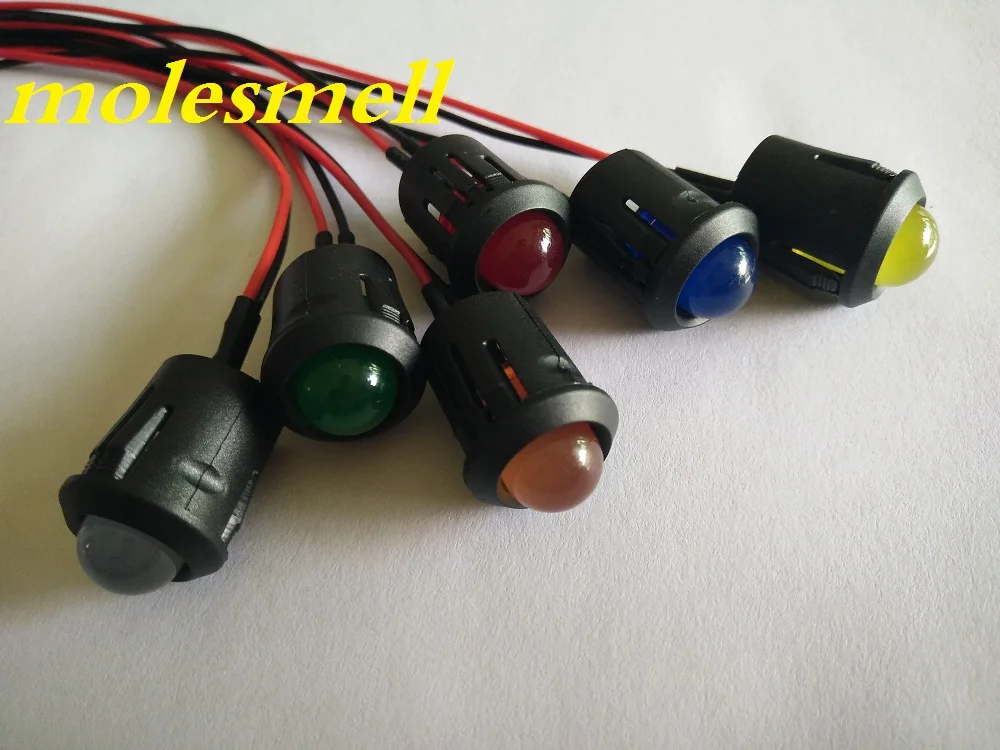5pcs 10mm 24V DC Pre-Wired diffused LED + Plastic Bezel Holder Light red yellow blue green white orange warm white diffused
5pcs 10mm 24V DC Pre-Wired diffused LED + Plastic Bezel Holder Light red yellow blue green white orange warm white diffused
