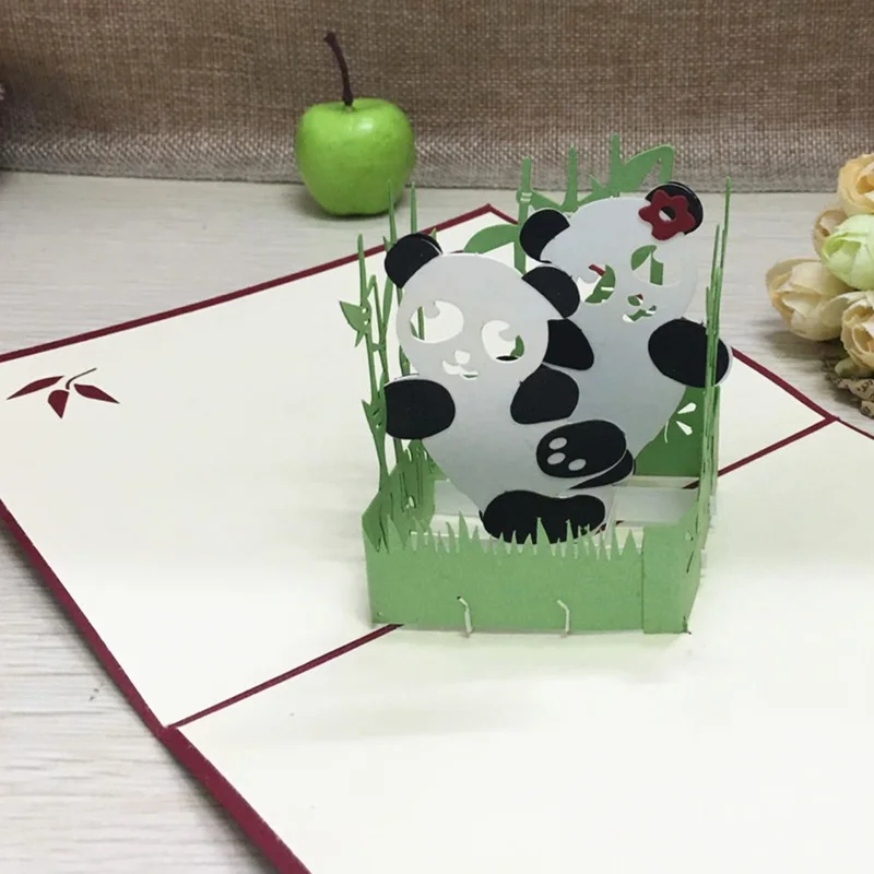 1pcs Panda Cartoon Pop Up DIY 3D Greeting Card With Envelope Post Card Handmade Christmas Birthday Souvenirs Festival Gifts
1pcs Panda Cartoon Pop Up DIY 3D Greeting Card With Envelope Post Card Handmade Christmas Birthday Souvenirs Festival Gifts