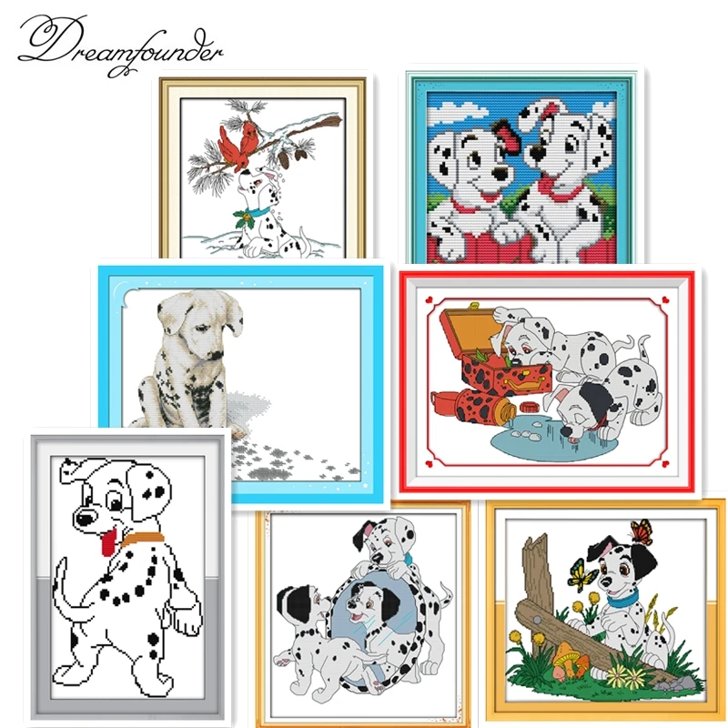 Dalmatian cross stitch kit aida 14ct 11ct count printed canvas stitches embroidery DIY handmade needlework
Dalmatian cross stitch kit aida 14ct 11ct count printed canvas stitches embroidery DIY handmade needlework