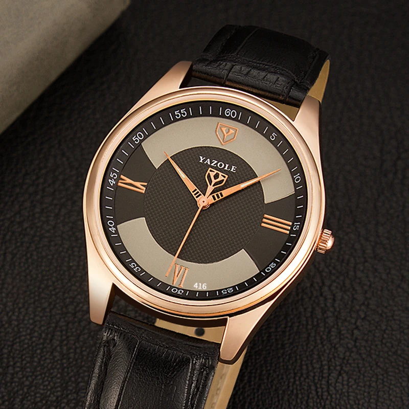 Fashion YAZOLE Men's Watches Top Brand Blue Glass Male Watch Waterproof Leather Roman Luxury Wristwatch Clock Relogio Masculino
Fashion YAZOLE Men's Watches Top Brand Blue Glass Male Watch Waterproof Leather Roman Luxury Wristwatch Clock Relogio Masculino