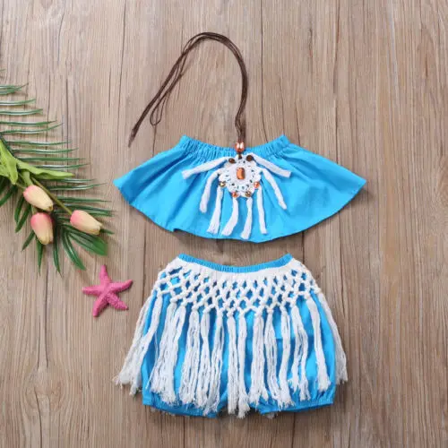 2018 Человек-паук детская одежда для девочек Boho пляжные наряды с открытыми плечами