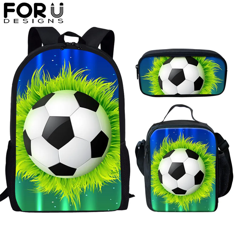 FORUDESIGNS Football/Soccer Ball Print Set School Bags For Teen Boys Primary 16 Inch Children Large Men Backpack School Kids Bag
FORUDESIGNS Football/Soccer Ball Print Set School Bags For Teen Boys Primary 16 Inch Children Large Men Backpack School Kids Bag
