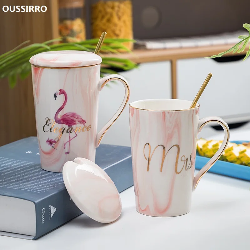 Ceramic Mug Flamingo Pattern Natural Marble Porcelain Coffee Mug Mr and Mrs Tea Milk Cup Creative Wedding Anniversary Gift
Ceramic Mug Flamingo Pattern Natural Marble Porcelain Coffee Mug Mr and Mrs Tea Milk Cup Creative Wedding Anniversary Gift