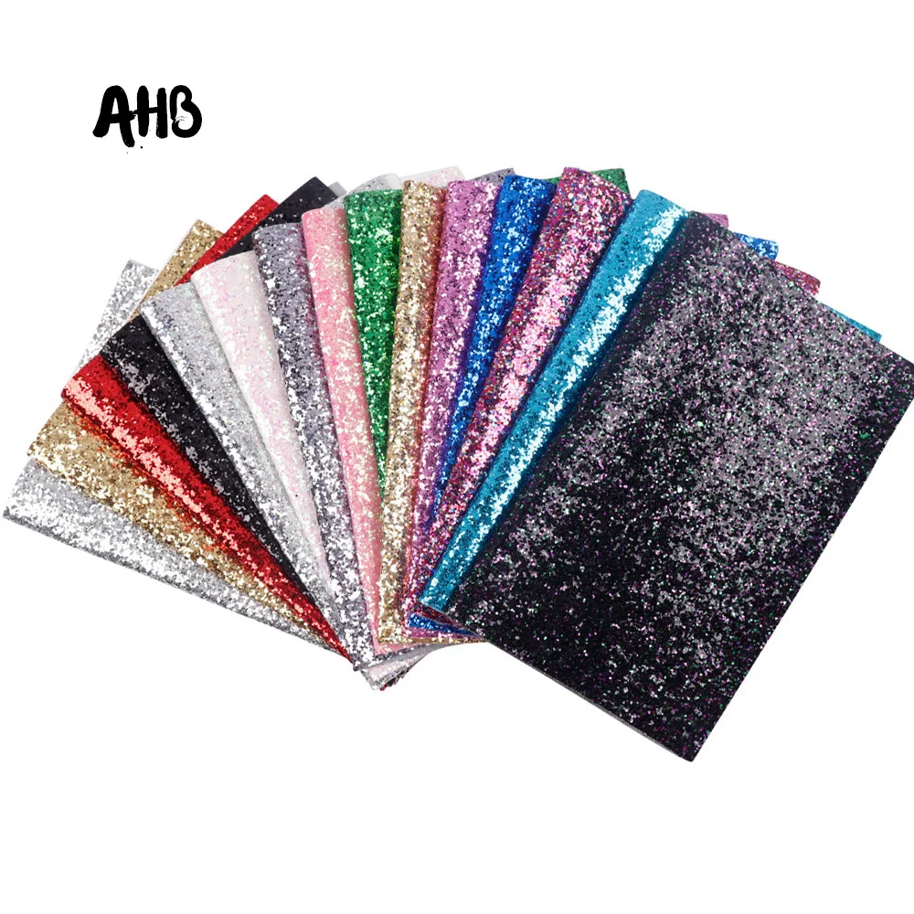 AHB 32 Colors Chunky Glitter Fabric Shiny Laser Sequins Patchwork For DIY Bag Making Bow Material Handmade Leatherette Fabric
AHB 32 Colors Chunky Glitter Fabric Shiny Laser Sequins Patchwork For DIY Bag Making Bow Material Handmade Leatherette Fabric
