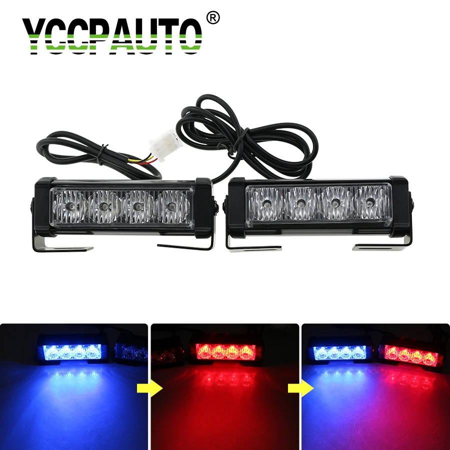 YCCPAUTO 1Set High Power LED Car Truck Strobe Warning Lights 7 Modes 8W Auto Flash Police Emergency Light Caution Lamp DC12V
YCCPAUTO 1Set High Power LED Car Truck Strobe Warning Lights 7 Modes 8W Auto Flash Police Emergency Light Caution Lamp DC12V