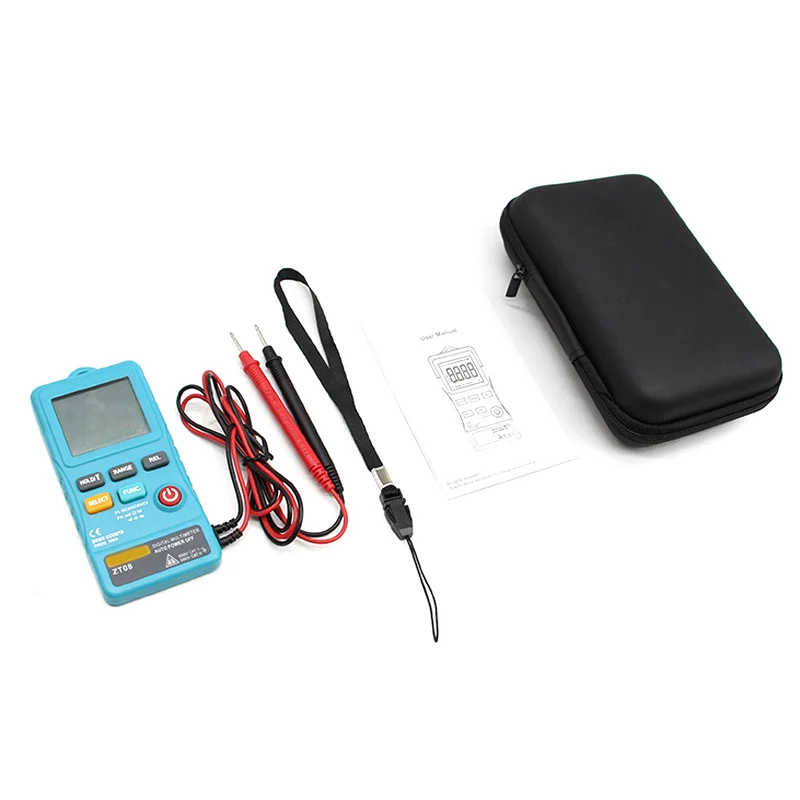 Mini Pocket Size ZT08 Digital Multimeter 8000 Counts Line Frequency True-RMS AC/DC Voltmeter Voltage Ohm Meter with Flash Light
Mini Pocket Size ZT08 Digital Multimeter 8000 Counts Line Frequency True-RMS AC/DC Voltmeter Voltage Ohm Meter with Flash Light