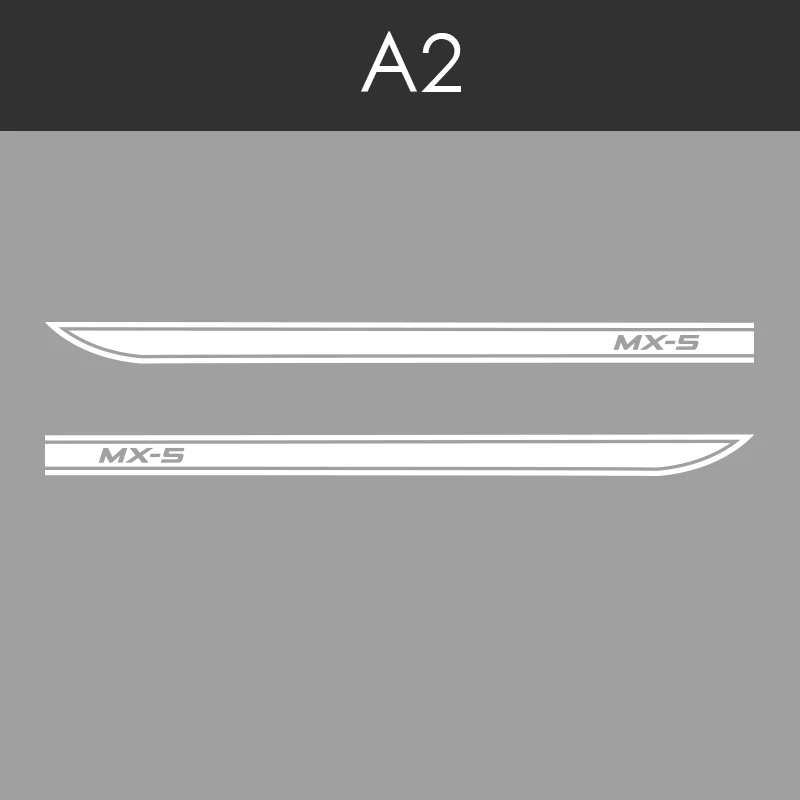 2 PCS Car Styling Door Side Skirt Stripes Auto Body Decals Stickers Customized Racing Sport Vinyl Decal For Mazda MX-5 3 Doors
2 PCS Car Styling Door Side Skirt Stripes Auto Body Decals Stickers Customized Racing Sport Vinyl Decal For Mazda MX-5 3 Doors