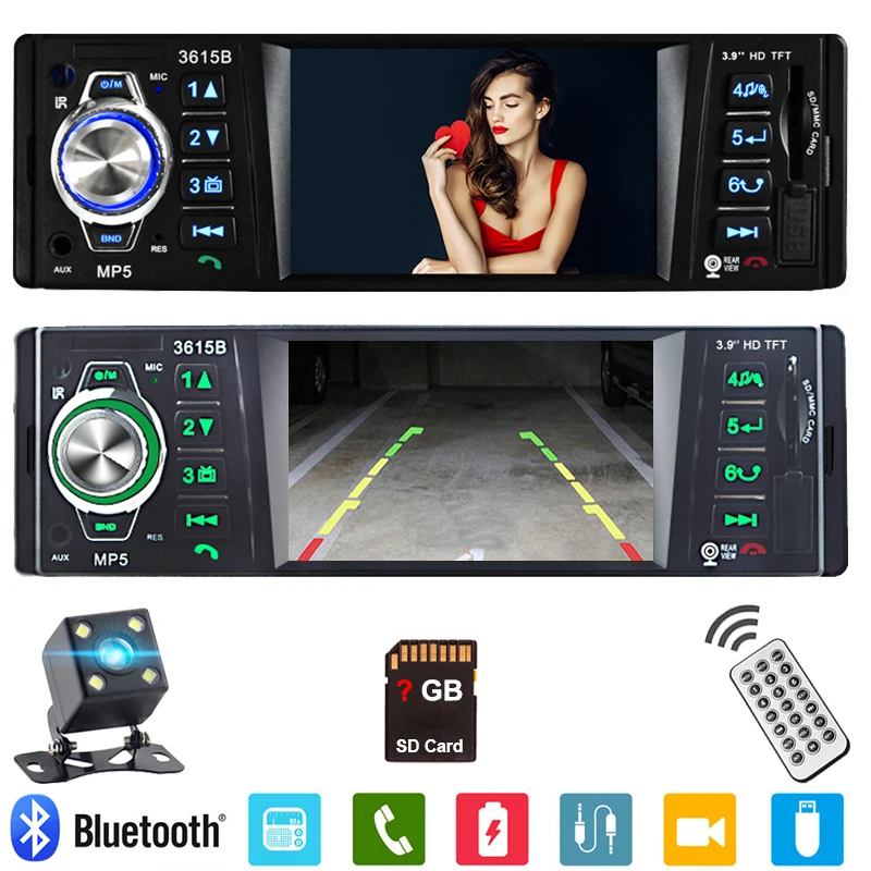 1 Din центральный мультимедийный автомобильный Радио Bluetooth MP3 музыка 3 9 ' P