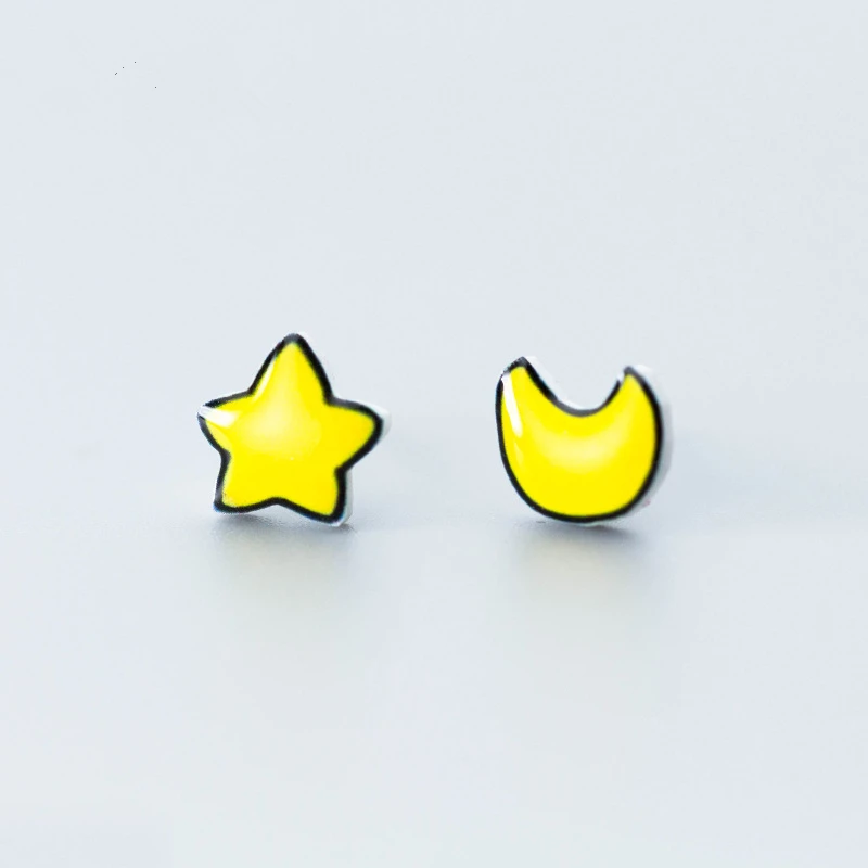 Jinleansu Yellow Star Moon Stud Earrings Cute Sweet 925 Sterling Silver Ear Nail Jewelry For Women Girl
Jinleansu Yellow Star Moon Stud Earrings Cute Sweet 925 Sterling Silver Ear Nail Jewelry For Women Girl