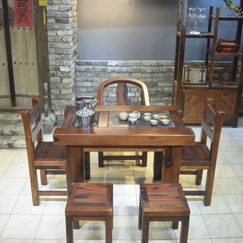 The old ship wood furniture solid wood antique kung fu tea table wood tea old ship wood furniture combination Chinese tea tea ta
The old ship wood furniture solid wood antique kung fu tea table wood tea old ship wood furniture combination Chinese tea tea ta
