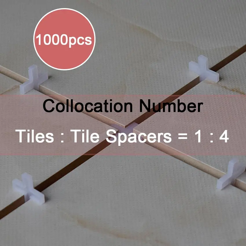 CN-ZF 1000Pcs Plastic Tools Ceramic Tiling Alignment Floor Levelers Tile Leveling Level Spacer System Cross 6mm For Tiles
CN-ZF 1000Pcs Plastic Tools Ceramic Tiling Alignment Floor Levelers Tile Leveling Level Spacer System Cross 6mm For Tiles